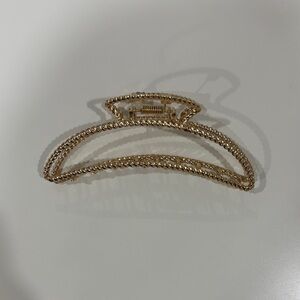 Elegant Gold Hair Claw Clip